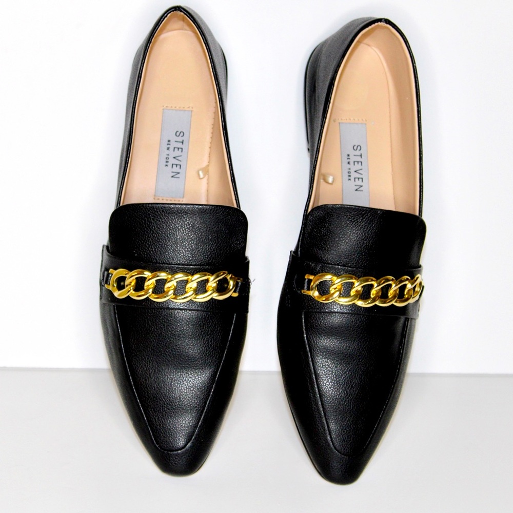 * SOLD ON FACEBOOK * | Black Moccasins | Steven NY